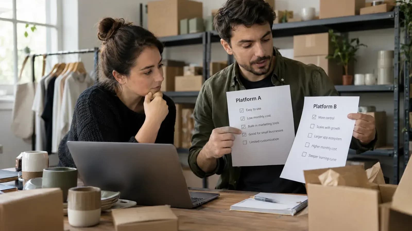 Ürün, stok, ödeme, kargo ve raporlama ihtiyaçlarının farklı e-ticaret platformlarıyla karşılaştırılması