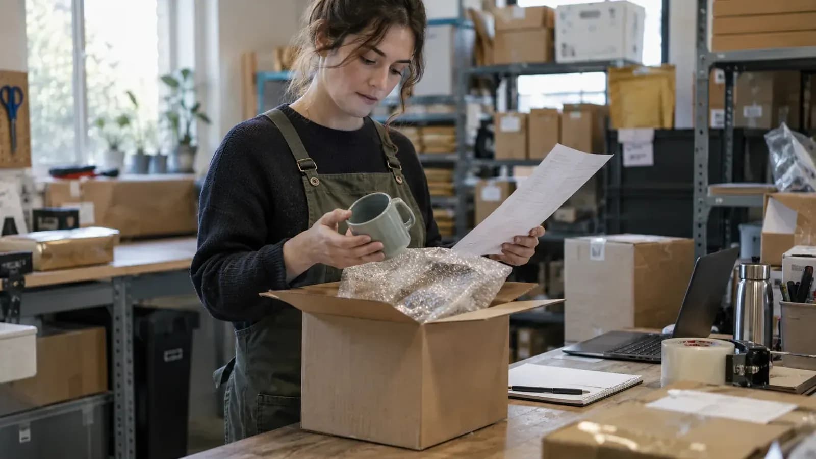 Online siparişten paketleme ve teslimata, ardından iade döngüsüne uzanan e-ticaret operasyonu