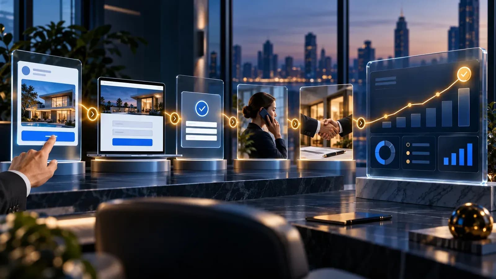 Reklam tıklamasından açılış sayfası, form, telefon görüşmesi ve satış sonucuna uzanan ölçüm akışı