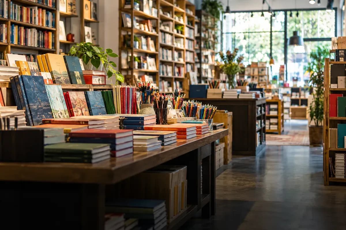 Kitap ve Kırtasiye sektörünü temsil eden çalışma ortamı fotoğrafı